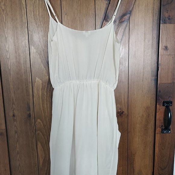Aritzia Babaton Silk Dress Cream XS - Picture 4 of 5